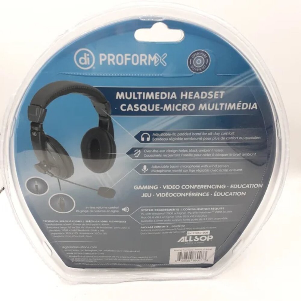 Digital Innovation Over-Ear Headset | Padded Comfort | Inline Volume Control | N - Picture 3 of 4